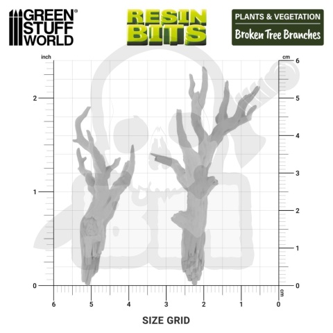 3D printed set - Broken tree branches 1:72-1:48-1:35 - połamane gałęzie 8