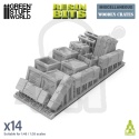 3D printed set - Wooden Crates 1:48 - drewniane skrzynki 14 szt.