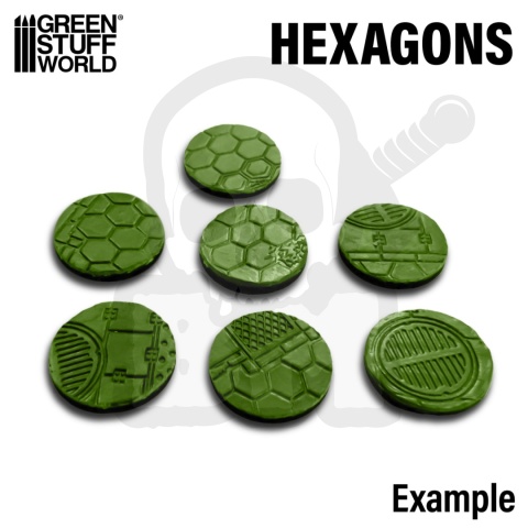 Hexagons Rolling Pin wałek do odciskania tekstur heksy