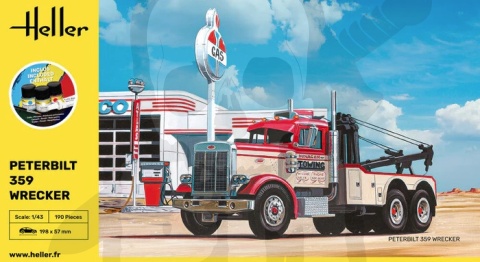 Heller 56794 Starter Set Peterbilt 359 Wrecker 1:43