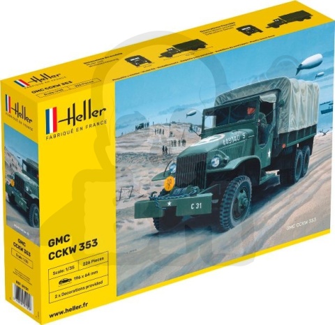 Heller 81121 GMC CCKW 353 1:35 - model amerykańskiej ciężarówki