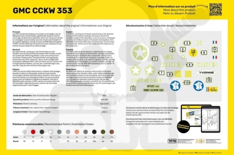 Heller 81121 GMC CCKW 353 1:35 - model amerykańskiej ciężarówki