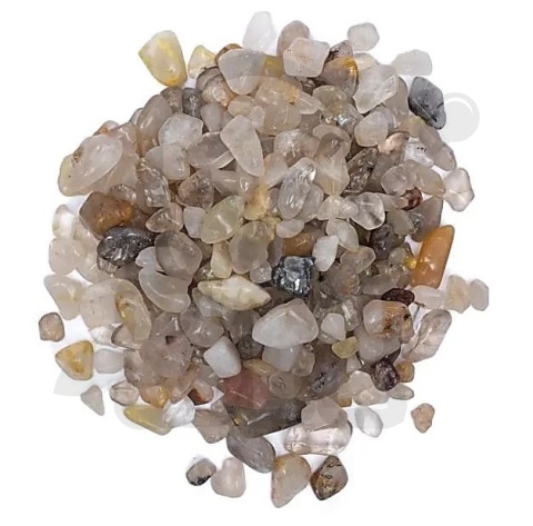 Kamienie do makiet błyszczące mieszane (kwarc rutylowy) - 120 ml