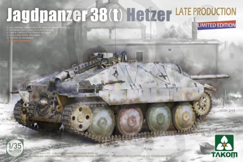 Takom 2172X Jagdpanzer 38(t) Hetzer Late Production (Limited Edition) 1:35