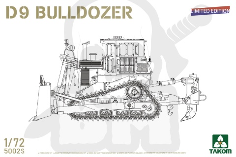 Takom 5002S D9 Bulldozer (Limited Edition) 1:35 - model ciężkiego spychacza