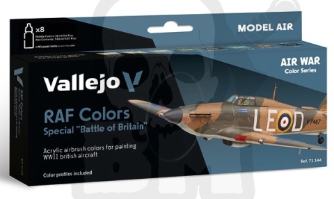 Vallejo 71144 Zestaw 8 farb Model Air War RAF Colors Battle of Britain