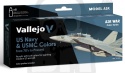 Vallejo 71155 Zestaw 8 farb Model Air War US NAVY & USMC Colors from 70's to present