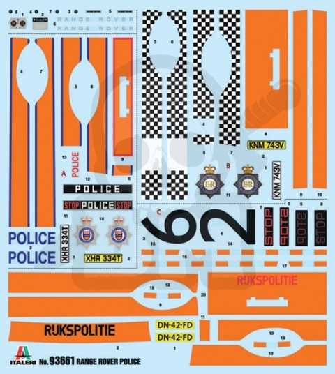 1:24 Model samochodu Range Rover Police