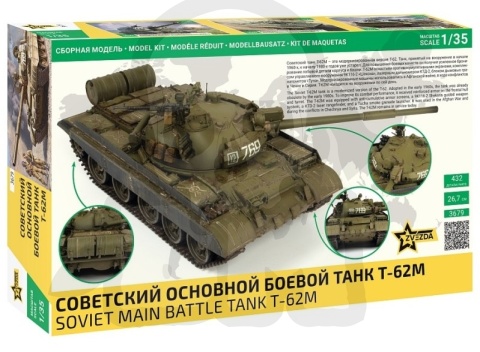 1:35 Soviet Main Battle Tank T-62M - model czołgu podstawowego