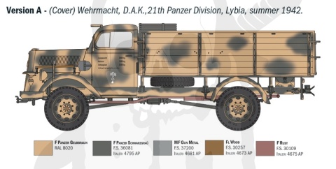1:35 Kfz.305 Opel Blitz Typ A 4x4 - model niemieckiej ciężarówki