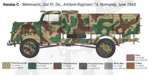 1:35 Kfz.305 Opel Blitz Typ A 4x4 - model niemieckiej ciężarówki