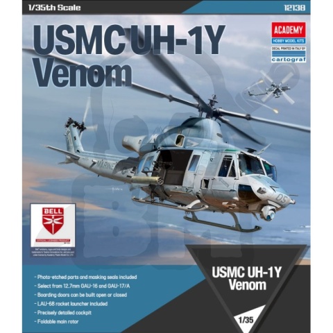 Academy 12138 Model śmigłowca USMC UH-1Y Venom 1:48