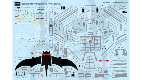 Academy 12592 Lockheed Martin F-35B Lightning II - VMFA-242 "Bats" 1:72
