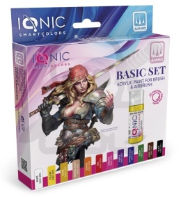 Ammo Mig IONIC 0500 Smart Colors: Basic Set - 12 farb 20 ml