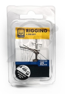Ammo Mig 8017 Rigging - Medium Fine 0.02mm - Olinowanie 10 m