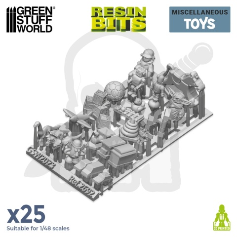 3D printed set - Children Toys Resin Set - zabawki 25 szt.