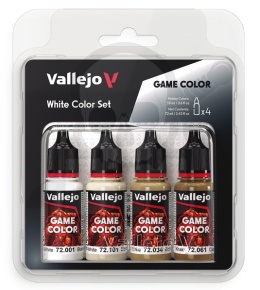 Vallejo 72386 Game Color Zestaw 4 farb - White