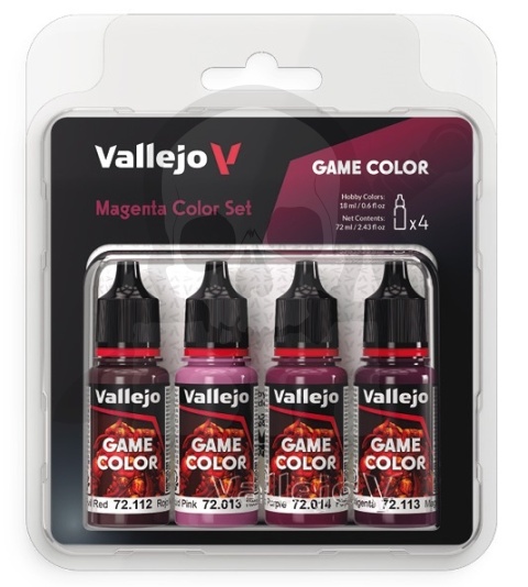 Vallejo 72388 Game Color Zestaw 4 farb - Magenta