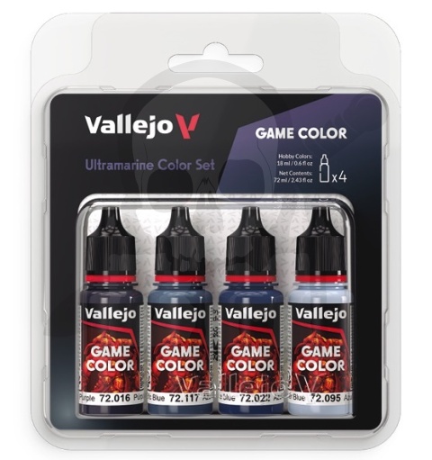 Vallejo 72389 Game Color Zestaw 4 farb - Ultramarine
