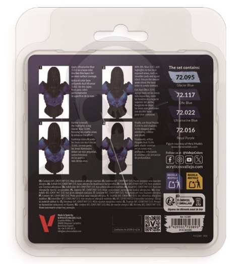 Vallejo 72389 Game Color Zestaw 4 farb - Ultramarine