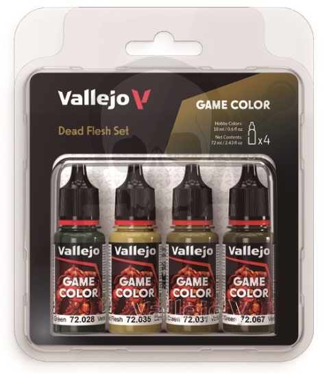Vallejo 72392 Game Color Zestaw 4 farb - Dead Flesh