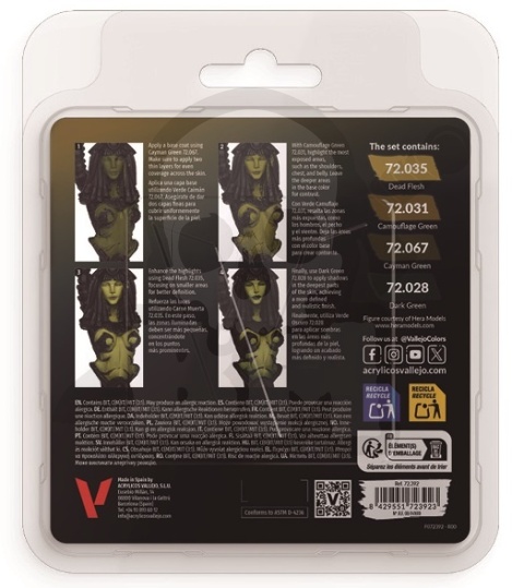 Vallejo 72392 Game Color Zestaw 4 farb - Dead Flesh