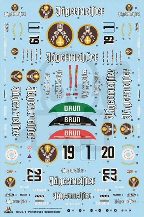 1:24 Model samochodu Porsche 956 Jägermeister