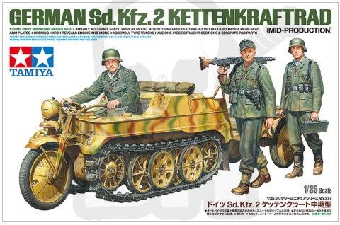 1:35 Tamiya 35377 German Sd.Kfz.2 Kettenkraftrad (Mid-Production)