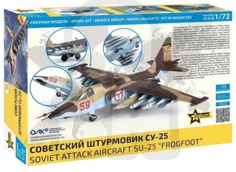 1:48 Soviet Attack Aircraft Su-25 Frogfoot - samolot szturmowy