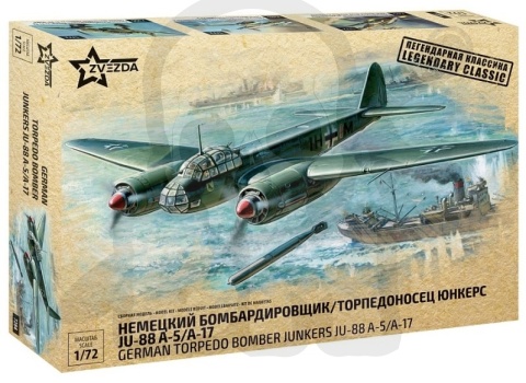 1:72 German Torpedo Bomer Junkers Ju 88 A-5/A-17