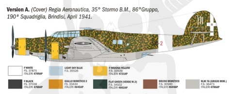 1:72 CANT Z.1007bis Alcione - model włoskiego samolotu bombowego