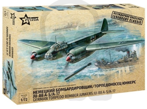 1:72 Junkers Ju-88 A5/A17 - model samolotu torpedowego