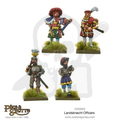 Landsknechts officers 4 szt.