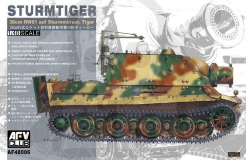 AFV 48006 1:48 German Sturmtiger - model działa samobieżnego