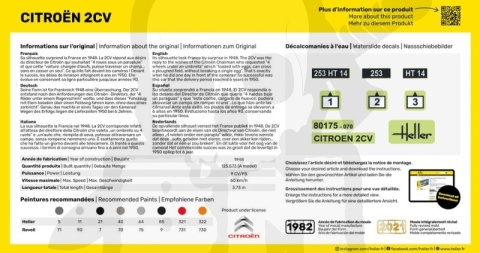 Heller 56175 Starter Set Citroen 1:43