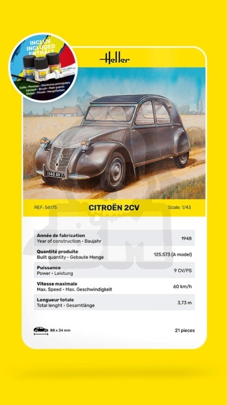 Heller 56175 Starter Set Citroen 1:43