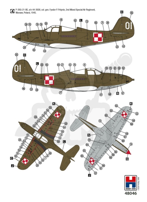 Hobby 2000 48046 P-39Q/N Airacobra Eastern Front 1:48