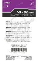 Koszulki Rebel Aquila Light na karty 59x92 mm Standard European Light 100 szt.
