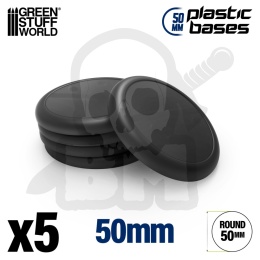 Plastic Bases 50 mm podstawki pod figurki 5 szt.