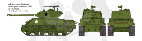 T32595 US Medium Tank M4A3E8 Sherman Easy Eigh 1:48
