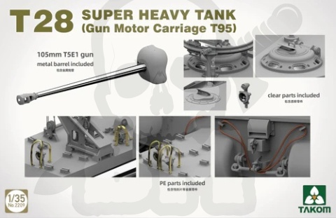 Takom 2209 T28 Super Heavy Tank (GMC T95) 1:35 - model czołgu