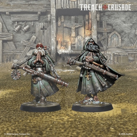 Trench Crusade: Sniper Priest - 2 żołnierzy - kapłani snajperzy