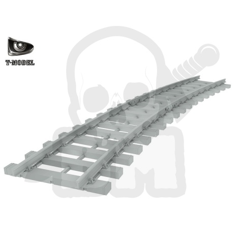 T-Model TK3505 360 mm European Gauge Straight Rail and Curved Rail 1:35