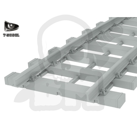 T-Model TK3505 360 mm European Gauge Straight Rail and Curved Rail 1:35