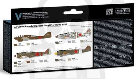Vallejo 71152 Zestaw Model Air War Imperial Japanese Army Colors to 1945