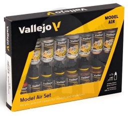 Vallejo 71181 Zestaw 16 farb Model Air Metallic Effects