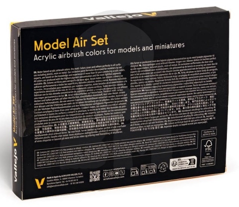 Vallejo 71181 Zestaw 16 farb Model Air Metallic Effects