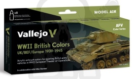 Vallejo 71614 Model Air 8 farb WWII British Colors UK/BEF/Europe 1939-1945