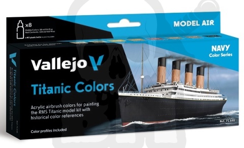 Vallejo 71646 Zestaw Model Air 8 farb Titanic Colors