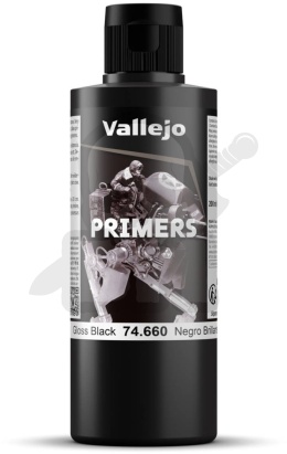 Vallejo 74660 Surface Primer 200 ml Gloss Black Primer